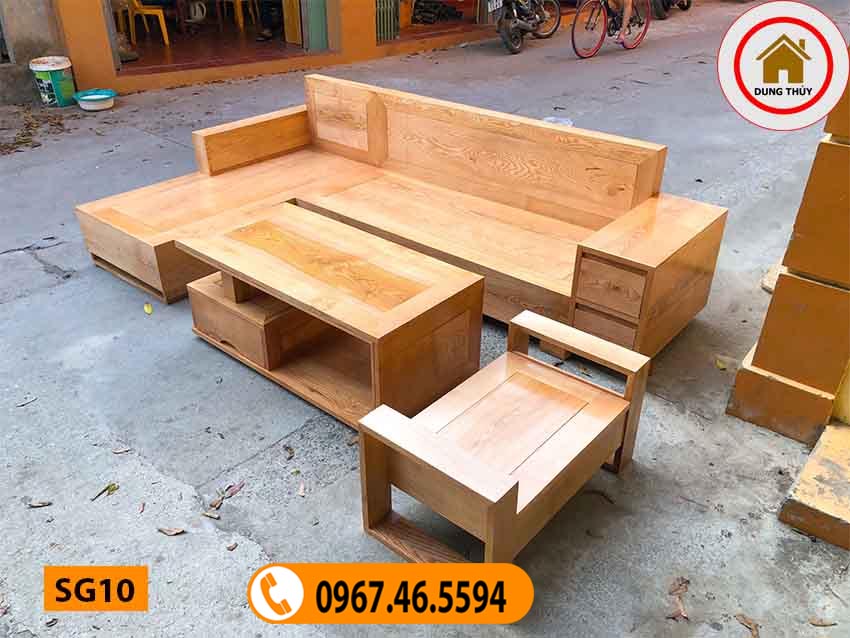 mẫu ghế sofa bằng gỗ tự nhiên đẹp SG10