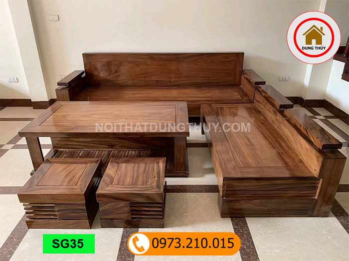 bộ ghế sofa hương xám đá SG35