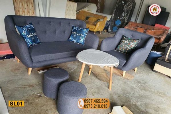 Ghế salon sofa văng thuyền đơn giản SL01