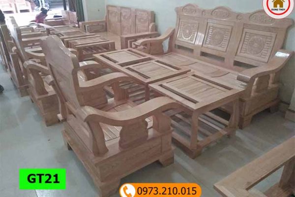 Bộ ghế thiên nga gỗ sồi Nga GT21