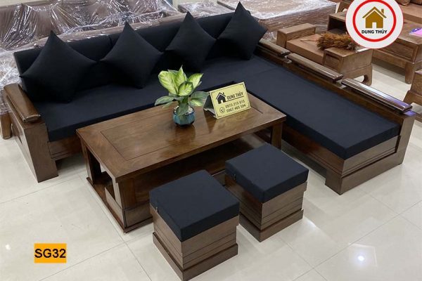 sofa góc trứng hương vàng SG32 đẹp