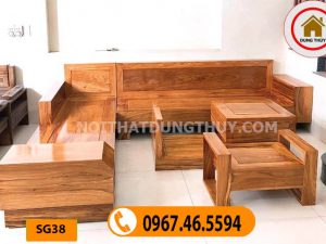 bàn ghế gỗ phòng khách hiện đại SG38