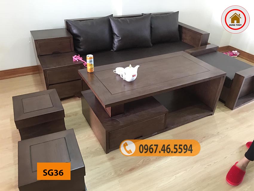 ghế sofa gỗ tự nhiên giá rẻ SG36