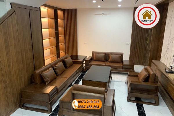 bàn ghế sofa gỗ phòng khách tại tỉnh Yên Bái