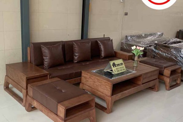 Bộ ghế sofa văng chân quỳ gỗ sồi Nga SG61v chat