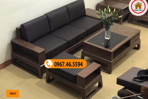 sofa gỗ phòng khách nhỏ giá rẻ SG61