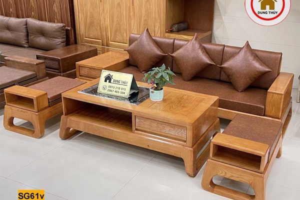 sofa văng gỗ sồi Nga SG61v