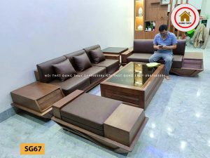 sofa 2 văng chân thuyền SG67