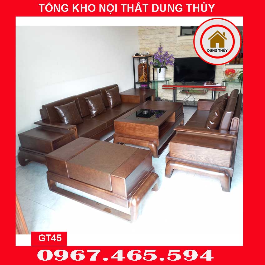 bàn ghế sofa gỗ phòng khách tỉnh Nghệ An