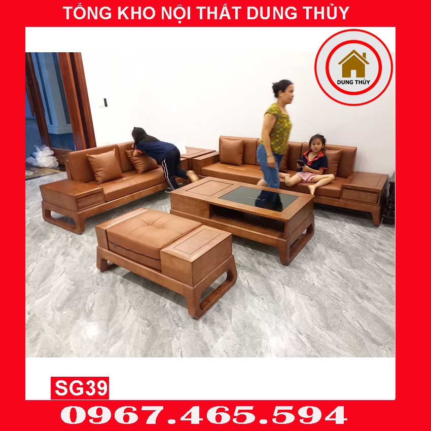 bàn ghế sofa gỗ phòng khách tỉnh Nam Định
