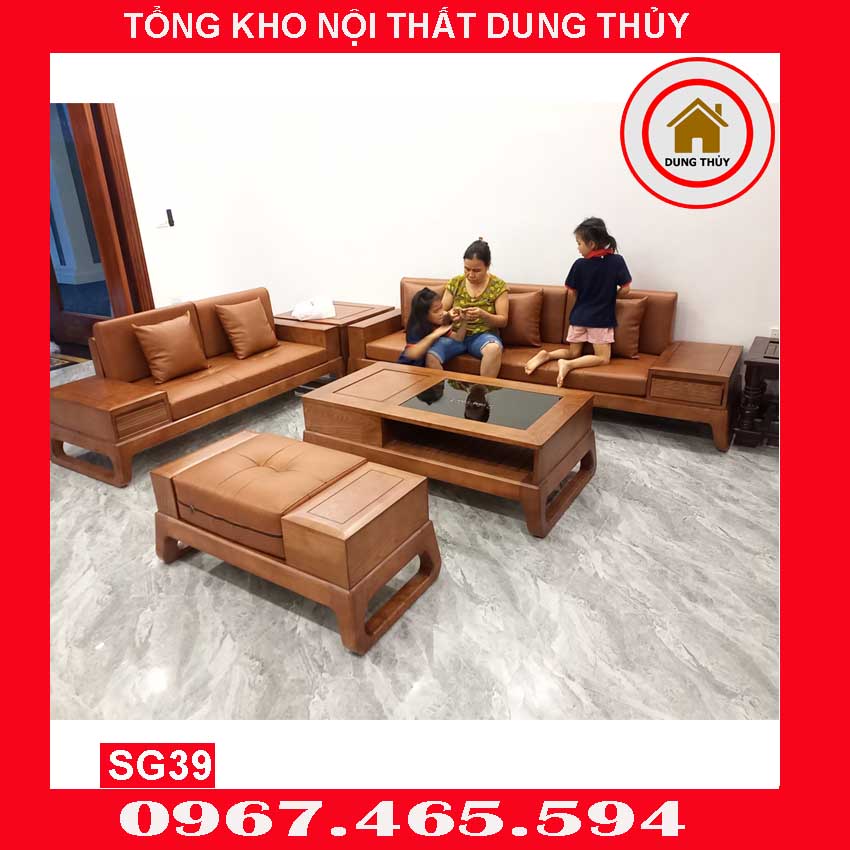 bàn ghế sofa gỗ phòng khách tỉnh Hải Dương