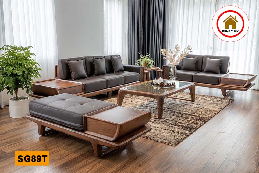 sofa gỗ tự nhiên đẹp rẻ ở huyện Phúc Thọ