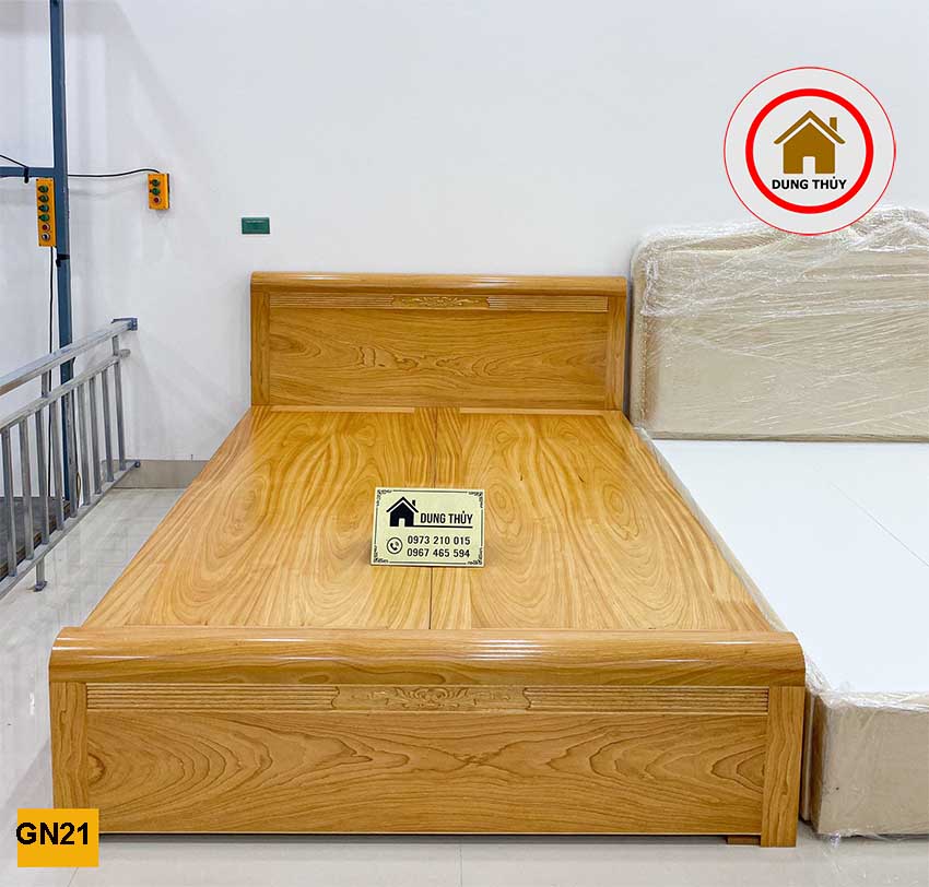 mẫu giường ngủ bằng gỗ cho chung cư