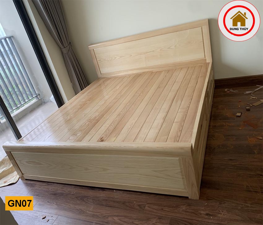 mẫu giường ngủ bằng gỗ rẻ và đẹp