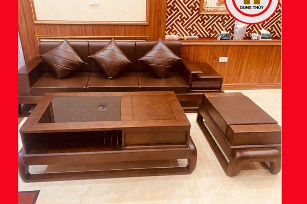 Bộ ghế sofa văng đùi gà gỗ sồi Nga SG77v