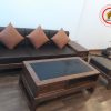ghế sofa gỗ phòng khách cho chung cư