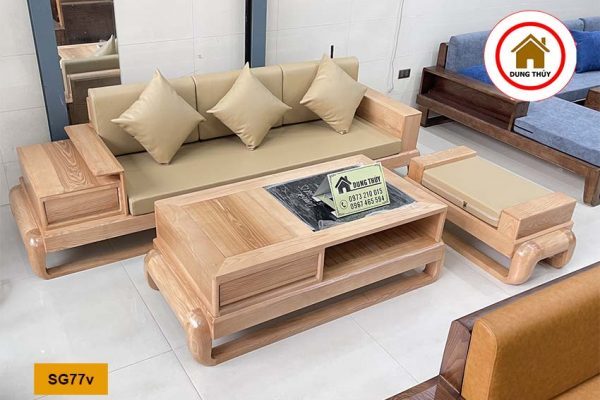 sofa văng đùi gà SG77v sồi