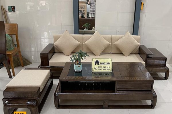 sofa văng đùi gà gỗ sồi Nga SG77v