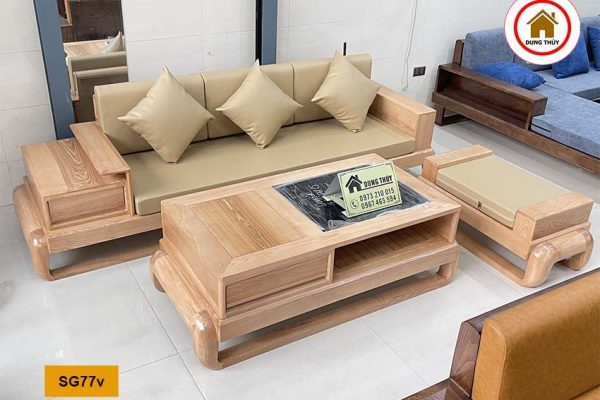 sofa văng đùi gà SG77v sồi