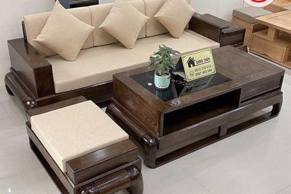 sofa văng đùi gà gỗ sồi Nga SG77v