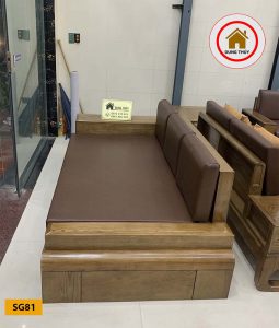 Ghế sofa văng đơn gỗ sồi Nga SG81
