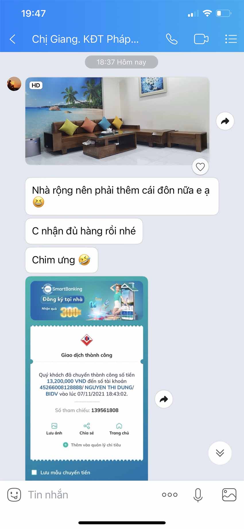 feedback Giang Pháp Vân