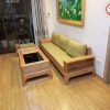bộ sofa 3 món gỗ sồi