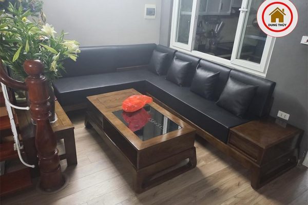 sofa gỗ chung cư An Bình