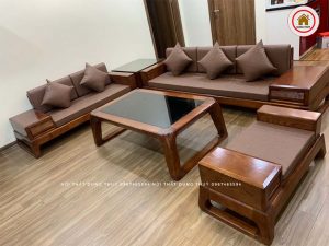 sofa gỗ Hoàng Mai chất3
