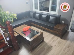 sofa gỗ chung cư An Bình