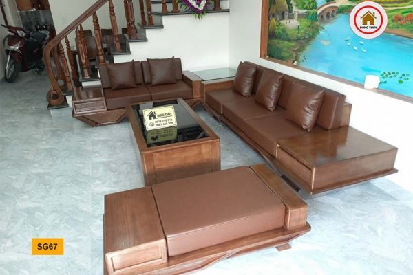 sofa 2 văng chân thuyền SG67