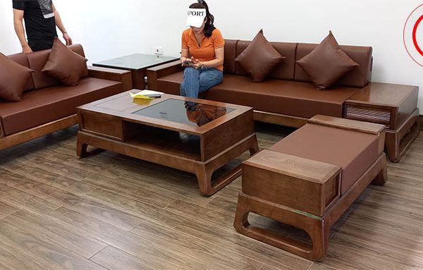 sofa 2 văng chân quỳ SG39