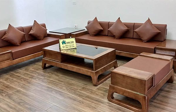 sofa 2 văng chân quỳ SG39