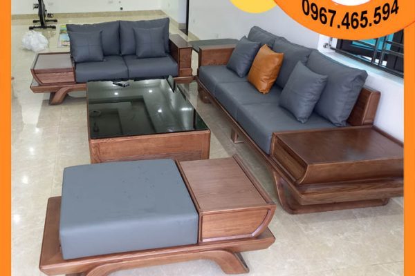bộ sofa SG89x cánh tiên gỗ sồi