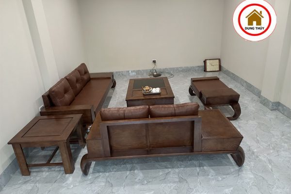 bộ sofa 2 văng chân xoắn1