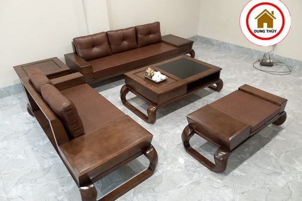 bộ sofa 2 văng chân xoắn1