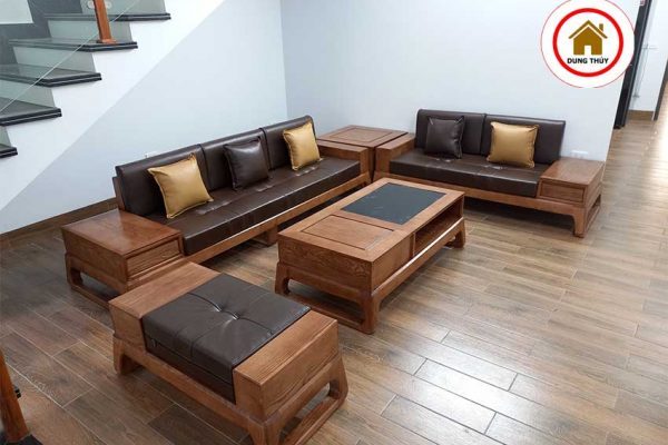 bộ sofa 2 văng chân quỳ đẹp