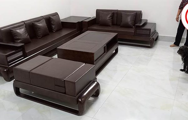 sofa 2 văng đùi gà gỗ sồi Nga5