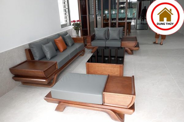 sofa gỗ Sông Công đẹp2