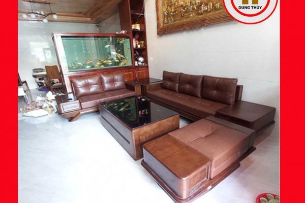 Bộ ghế sofa 2 văng phi thuyền gỗ sồi Nga SG91
