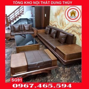 sofa 2 văng thuyền SG91 Bắc Ninh 2