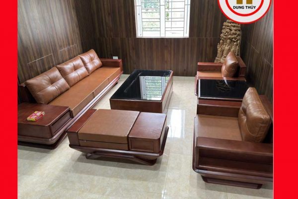 Bộ ghế sofa đối phi thuyền gỗ sồi Nga GT44 2024