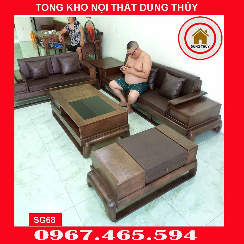 sofa 2 văng đùi gà SG68 Bắc Giang