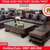 Bộ ghế sofa 2 văng thuyền cánh cong gỗ sồi Nga SG95 bia