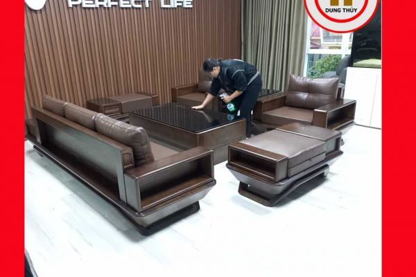 Bộ ghế sofa đối phi thuyền gỗ sồi Nga GT44 langha 2