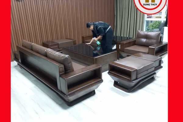 Bộ ghế sofa đối phi thuyền gỗ sồi Nga GT44 langha 2