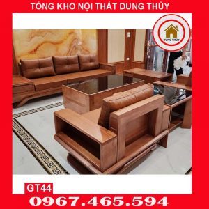 Bộ ghế sofa đối phi thuyền gỗ sồi Nga GT44 phulam 2