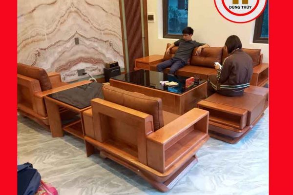 Bộ ghế sofa đối phi thuyền gỗ sồi Nga donganh