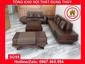 sofa gỗ Quỳnh Lưu 2