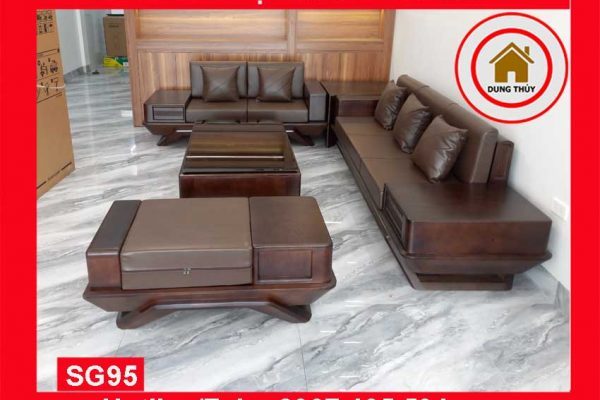 sofa gỗ Quỳnh Lưu 2